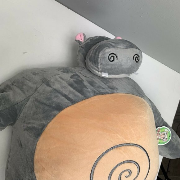 Tiny Head Hippo Plush Stuffed Animal Small Head Muscle Body Large Size 21 in NWT - Picture 5 of 5